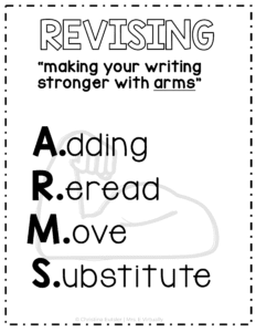 revising writing process 2nd grade