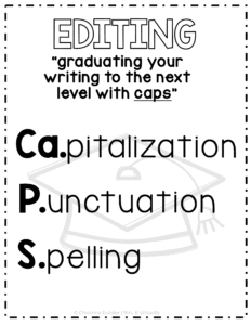 editing writing process 2nd grade